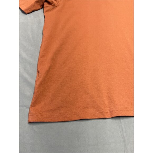 Carhartt Loose Fit Pocketed Tee 1/4 Button Men's Size 2XL Orange Cotton Shrt Slv - Picture 12 of 16